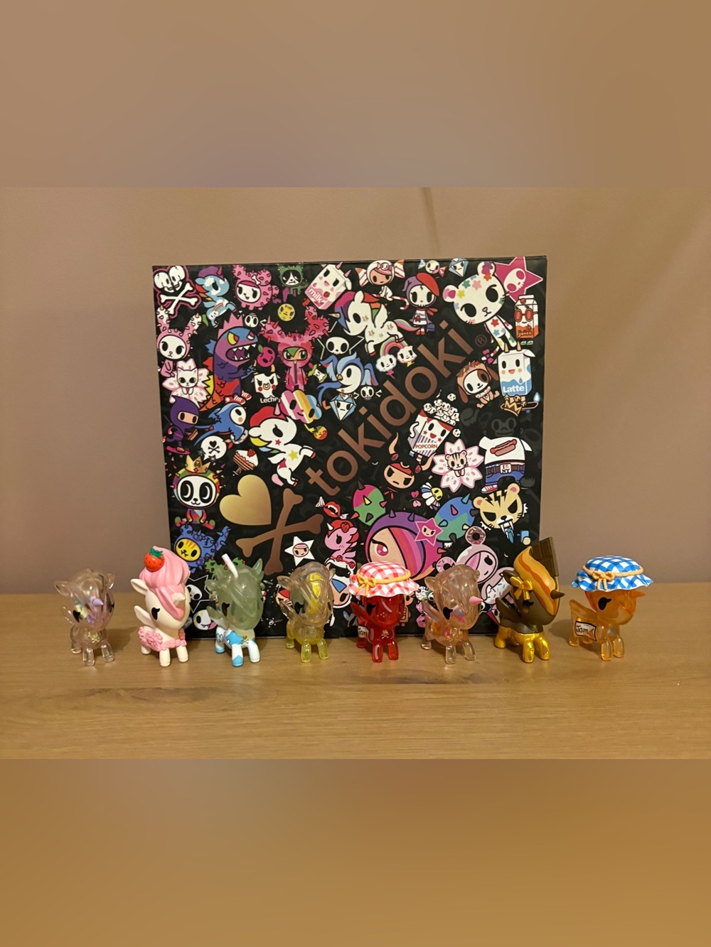 2 tokidoki Toki Mochi Donut & Sky Unicorno *Full Set of Commons incl 1 Chaser*